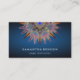 Elegant Lotus Flower Logotyp Yoga Busines Visitkort