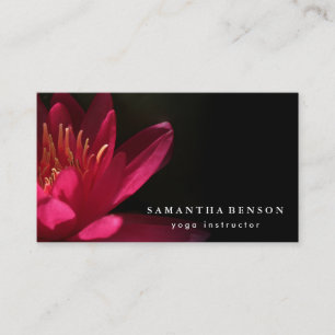 Elegant Lotus Flower Logotyp Yoga Visitenkort Visitkort