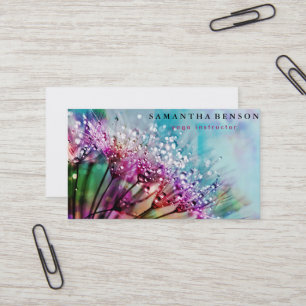 Elegant Lotus Flower Logotyp Yoga Visitkort