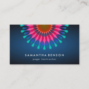 Elegant Lotus Flower Logotyp Yoga Visitkort