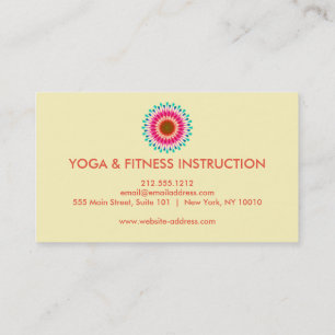 Elegant Lotus Flower Logotyp Yoga Visitkort