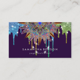 Elegant Lotus Flower Logotyp Yoga Visitkort