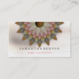 Elegant Lotus Flower Logotyp Yoga Visitkort