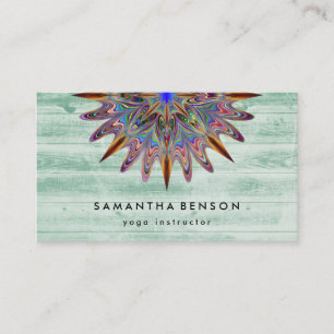 Elegant Lotus Flower Logotyp Yoga Visitkort