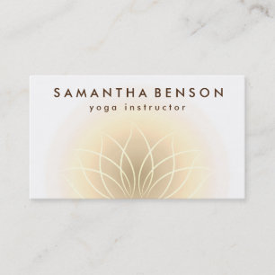 Elegant Lotus Flower Logotyp Yoga Visitkort