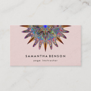 Elegant Lotus Flower Logotyp Yoga Visitkort