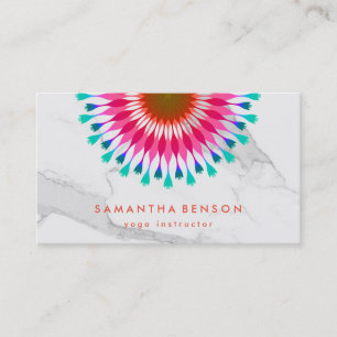 Elegant Lotus Flower Logotyp Yoga Visitkort