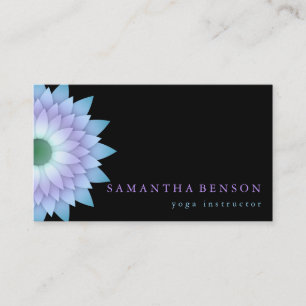 Elegant Lotus Flower Logotyp Yoga Visitkort