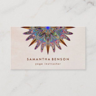 Elegant Lotus Flower Logotyp Yoga Visitkort