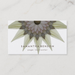 Elegant Lotus Flower Logotyp Yoga Visitkort
