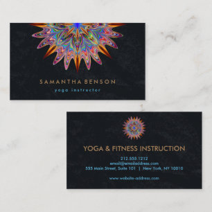 Elegant Lotus Flower Logotyp Yoga Visitkort