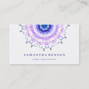 Elegant Lotus Flower Logotyp Yoga Visitkort