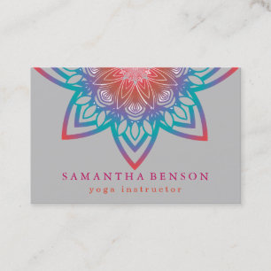 Elegant Lotus Flower Logotyp Yoga Visitkort