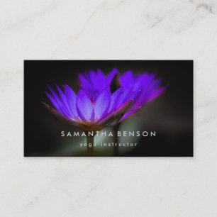 Elegant Lotus Flower Logotyp Yoga Visitkort
