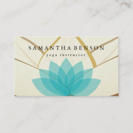 Elegant Lotus Flower Logotyp Yoga Visitkort