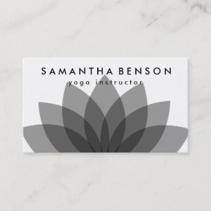 Elegant Lotus Flower Logotyp Yoga Visitkort