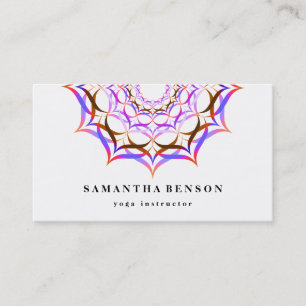 Elegant Lotus Flower Logotyp Yoga Visitkort