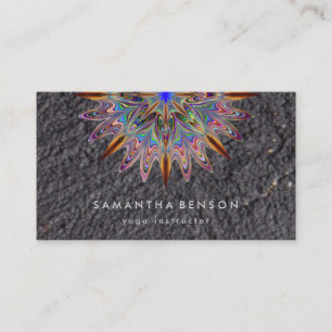 Elegant Lotus Flower Logotyp Yoga Visitkort