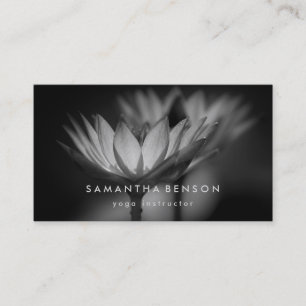 Elegant Lotus Flower Logotyp Yoga Visitkort
