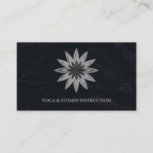 Elegant Lotus Flower Logotyp Yoga Visitkort