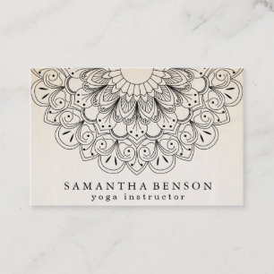 Elegant Lotus Flower Logotyp Yoga Visitkort