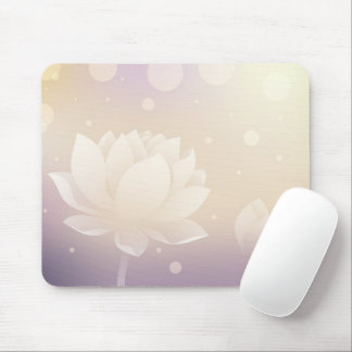 Elegant Lotus Flower Mouse Pad  Musmatta
