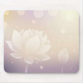 Elegant Lotus Flower Mouse Pad  Musmatta