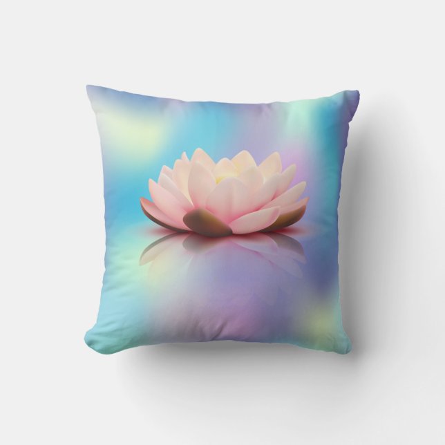 Elegant Lotus Holografik Kudde (Framsida)