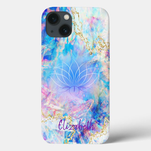 Elegant Lotus Holografisk Opal (Baksida)