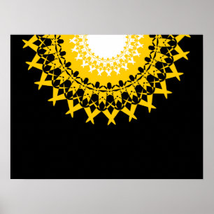 Elegant Lotus Mandala Poster