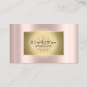 Elegant Lotus Professional, guldram, roséguld Visitkort