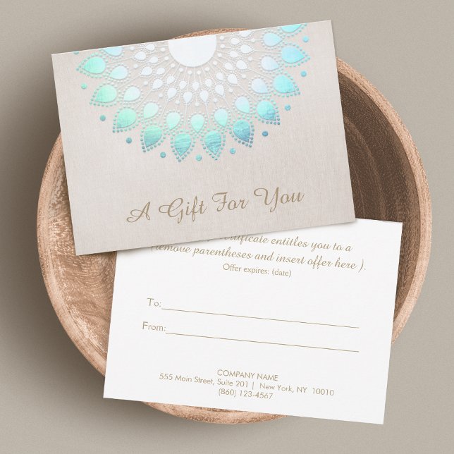 Elegant Lotus Salon and Spa Gift Certificate (Skapare uppladdad)