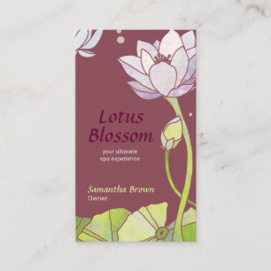 Elegant Lotus Spa-massage Visitkort