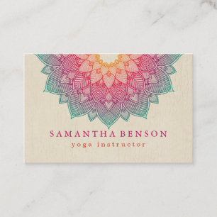 Elegant Lotusblomma Logotyp Yoga Visitkort
