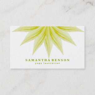Elegant Lotusblomma Logotyp Yoga Visitkort