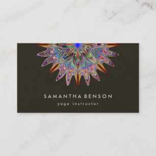 Elegant Lotusblomma Logotyp Yoga Visitkort