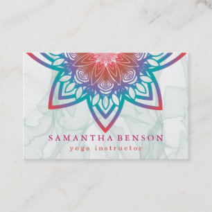 Elegant Lotusblomma Logotyp Yoga Visitkort