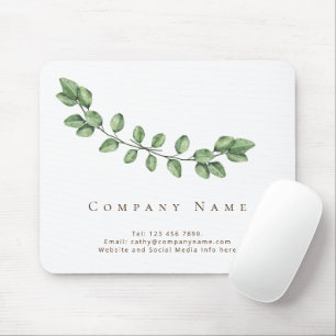 Elegant Löv Business Namn Mouse Pad Musmatta