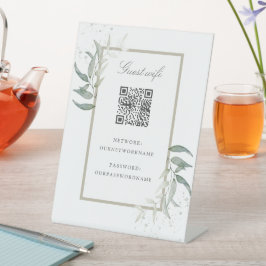 Elegant löv gäst-Wifi-qr-kod