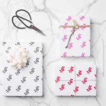 Elegant Löv Gift Wrap Set med 3