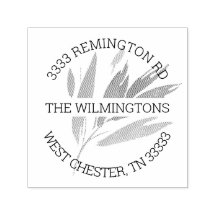 Elegant Löv konstnärlig runda Returadress