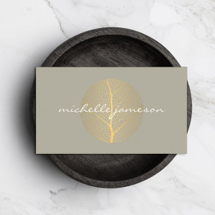 Elegant Löv Logotyp om Tan Visitkort