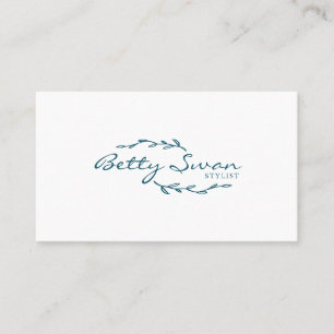 Elegant Löv Logotyp Visitkort