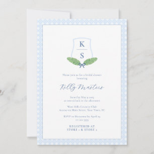 Elegant Löv Monogram Södra Möhippan Handflatan Inbjudningar