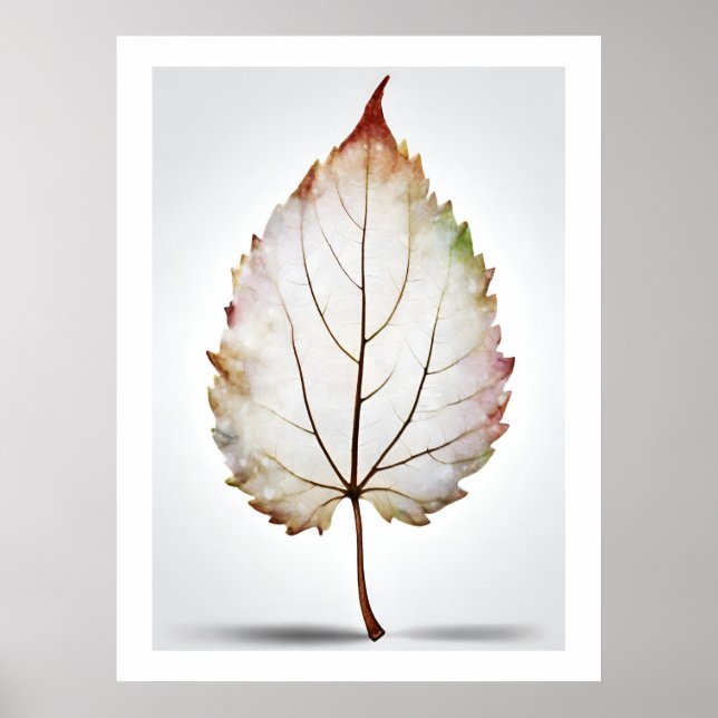 Elegant Löv Natures Vein Artprint Poster (Framsidan)