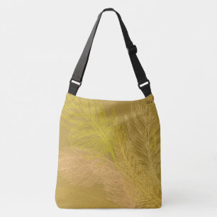 Elegant Löv Olive-bakgrunden Axelväska