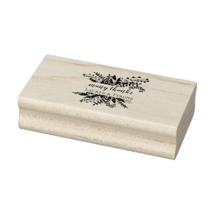 Elegant Löv Rubber Frimärke Stämpel