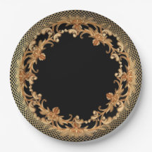 Elegant Löv Tillfälle Pappra Tallrikar