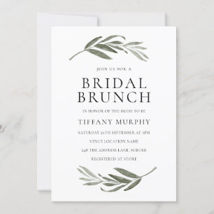 Elegant Löv WAN Möhippa Brunch Inbjudningar