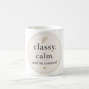 Elegant Lugn och Kontroll Kaffe Mugg